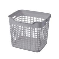 Корзина для белья Ardesto 38x29.5x33см, 26л, пластик PP, серый