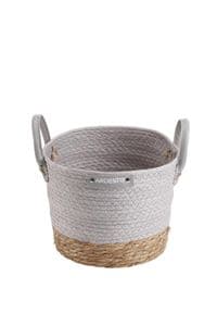 Корзина Ardesto Minimalism 23х23х19см, бумажный шпагат, рогожка, серый