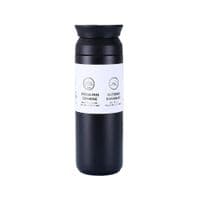 Термос Merlion Travel Tumbler 350 мл, подвійна кришка з ручкою, чорний (SUS304-350Black)