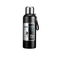 Термос Merlion с ситечком и чашкой 0,6л, черный (ZK-127-600Black)