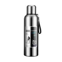 Термос Merlion с ситечком и чашкой 0,8л, стальной (ZK-127-800Grey)