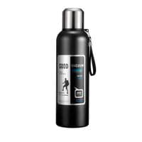 Термос Merlion с ситечком и чашкой 0,8л, черный (ZK-127-800Black)