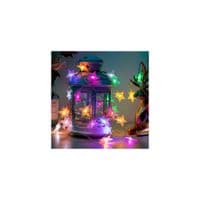 Гирлянда Voltronic Звездочки разноцветные, 80 шт, 6 м., прозрачная, USB (GirlStarMix-10m)