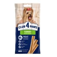 Лакомство для собак Club 4 Paws Мясная палочка с индейкой для малых пород 3х12 г (4820269145054)