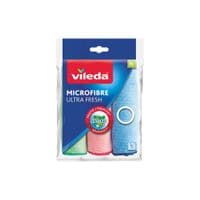 Салфетки для уборки Vileda Ultra Fresh Антибактериальные Из микрофибры 3 шт. (4023103229273)