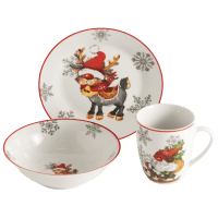 Набір посуду дит. Limited Edition NY FAWN /НАБІР/3 пр.(тар., сал.,чашка) в уп. (TRSC-HD5022-BT01)