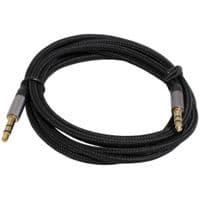 Кабель мультимедийный 3.5mm M to 3.5mm M 1.2m black Patron (CAB-PN-MUL-J-J-12)