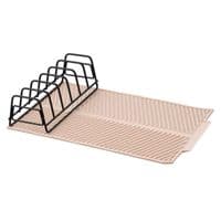 Сушка для посуды с подставкой Ardesto Minimalism 39х25х8см, силикон, металл, серый