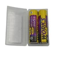 Акумуляторнst батарtb Li-ion WRB 18650HCF, тип под пайку, 25A, 3,7V, type-c, 2500mAh, 1000 циклов, бокс 2шт