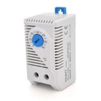 Электромеханический термостат CHINT NTK1-131G, AC: 250V / 10A, 20-80C, NO, DIN, 33*65*39mm