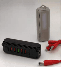 Портативний HUB ZS-11 / 3 із крокодилами на 5*USB2.0 (2,4А), led, живлення 12В, Black, Box