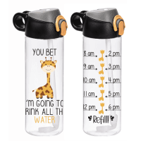 Пляшка д/води пл. HEREVIN Giraffe 0.75 л з труб. д/спорту (161684-052)