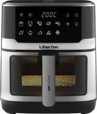 Мультипечь Liberton LAF-3211, Black/Inox, 1700W, 6,5л, 10 программ, сенсорное управление, таймер, автоотключение, антипригарное покрытие чаши, 80-200 ˚C