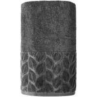 Полотенце SOHO 70*140 хлопок 100% Leaves Dark Gray