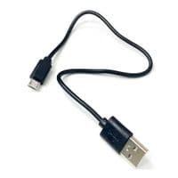 Кабель USB 2.0 (AM/Miсro 5 pin) 0,3 м, черный