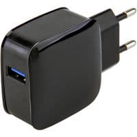 Зарядное устройство 1xUSB 18W QС3.0, черный