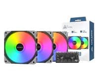 Набір із трьох вентиляторів для корпусу 120MM E28 ARGB 3 PACK (B) MONTECH