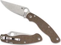 Нож Spyderco Military 2 CPM Cru-Wear Micarta Brown (C36MPCW2)