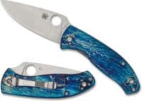 Нож Spyderco Tenacious D2 Titanium Blue (C122TIBLD2P)