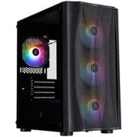 Корпус 1stPlayer X3-M, Black, без БП, Mini Tower, Micro ATX/Mini ITX, 1xUSB 3.0/2xUSB 2.0, макс. CPU – 160 мм/VGA – 330 мм, 4x120 мм RGB, боковая панель из закаленного стекла (X3-M-BK-4F1)