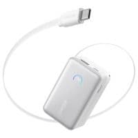 Внеш. акум. ANKER Nano - 10000 mAh 45W Built-In USB-C Cable (Белый)