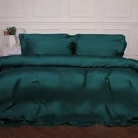 Постельное белье MirSon Tencel №07 Emerald 143х210 полуторный (2200009370953)