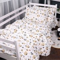 Постельное белье MirSon 014 Lion Фланель 200x220 Евро (2200009655098)
