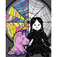 Картина по номерам Santi Wednesday Creepy Dolls 40х50 см LED подсветка (955070)