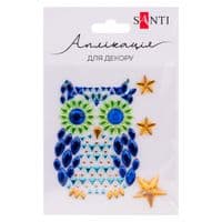 Набор для творчества Santi Owl аппликация из страз самоклеящихся Owl 9,5х8 см (742989)