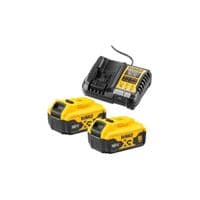 Набор аккумуляторов + зарядных устройств DeWALT 12V/18V, ток 4A, 0.5 кг, 18В XR Li-Ion 2x5Ah (DCB1104P2)