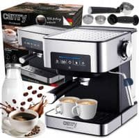 Кофеварка Camry CR 4410 рожковая/ 1000 Вт/ 15 бар/ меленая/ капучинатор/черная