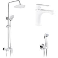 Душевой гарнитур Kroner Armada-W063 + смеситель Armada-W010 + смеситель Bidet-C082 (CVS30213)
