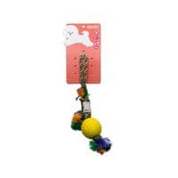 Игрушка для собак MISOKO&CO Веревка с мячиком желтая 36 см (MSKTXDT12501-G)