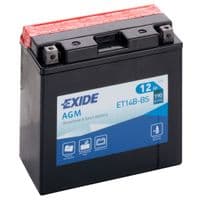 Аккумулятор автомобильный EXIDE Аккумулятор Мото EXIDE AGM 12Ah (+/-) (190EN) (д150*ш70*в145) ET14B-BS (ET14B-BS)