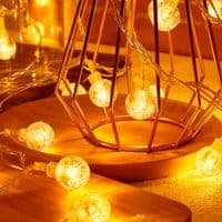 Гірлянда Кулька прозора, 40шт, 6 метрів, прозора ізоляція, харчування USB