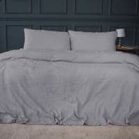 Постельное белье MirSon №20-02 Waffle Gray 160х220 полуторный Евро (2200011032849)