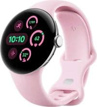 Смарт-часы Google Pixel Watch 3 41mm Wifi Polished Silver/Rose Quartz Band