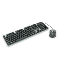 Комплект проводный KB+Mouse XSTRIKE X-1014, USB, RGB подсветка, (Eng / Укр / Pyc), Black / White, Box