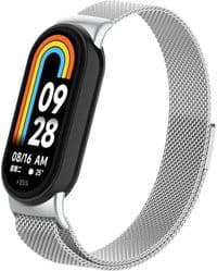 Ремешок для фитнеса браслета Armorstandart Milanese Magnetic для Xiaomi Smart Band 10/9/8 Silver (ARM86892)