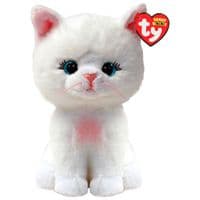 Мягкая игрушка Ty Beanie Babies Белая кошка Amelia 15 см (37377)