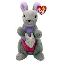 Мягкая игрушка Ty Beanie Babies Серый кенгуру Kayla 15 см (41349)