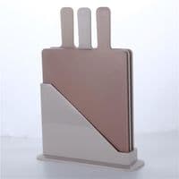 Набір дошок кухонних на підставці Ardesto Fresh, 3шт, 24.1х33х7.9см, пластик