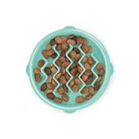 Посуда для собак Outward Hound Миска-лабиринт Fun Feeder волна XS мятная (0700603678292)