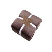 Плед Home Line темный флисовый шоколад 150х195 см (183200)