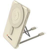 Магнитное беспроводное зарядное устройство для Verbatim Charge 'n' Go Power Bank ,5K mAh с двумя кабелями-золотистый.