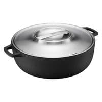 Каструля Fiskars Norden Grill з кришкою чавунна 6 л (1066430)