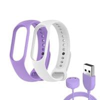 Ремешок к фитнес браслету Armorstandart комплект 3шт Xiaomi Mi Band 7/6/5 New Style Lavender (ARM77039)