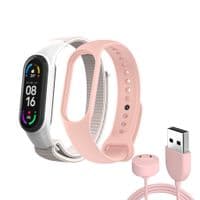 Ремешок к фитнес браслету Armorstandart комплект 3шт Xiaomi Mi Band 7/6/5 New Style Pink (ARM77037)