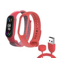Ремешок к фитнес браслету Armorstandart комплект 3шт Xiaomi Mi Band 7/6/5 New Style Red (ARM77038)