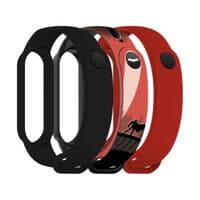 Ремешок к фитнес браслету Armorstandart комплект 3шт Xiaomi Mi Band 7/6/5 Bat siluet (ARM77057)